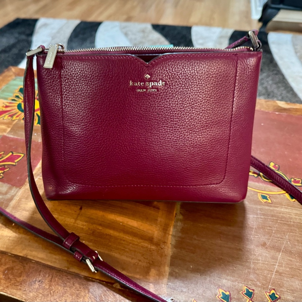 Kate Spade Harlow burgundy Crossbody Bag